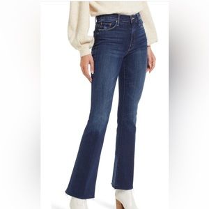 Mother jeans Weekender Frayed Boot-Cut Jeans.